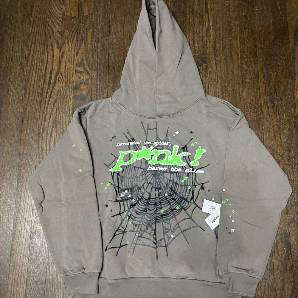 Grey Sp5der Hoodie